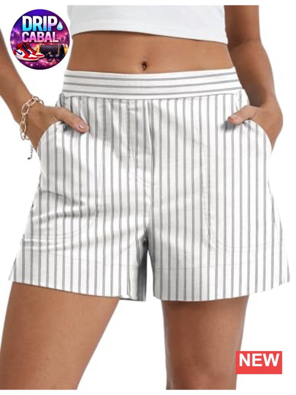 Women's Linen Blend Casual Shorts with Pockets Mid-Rise Summer